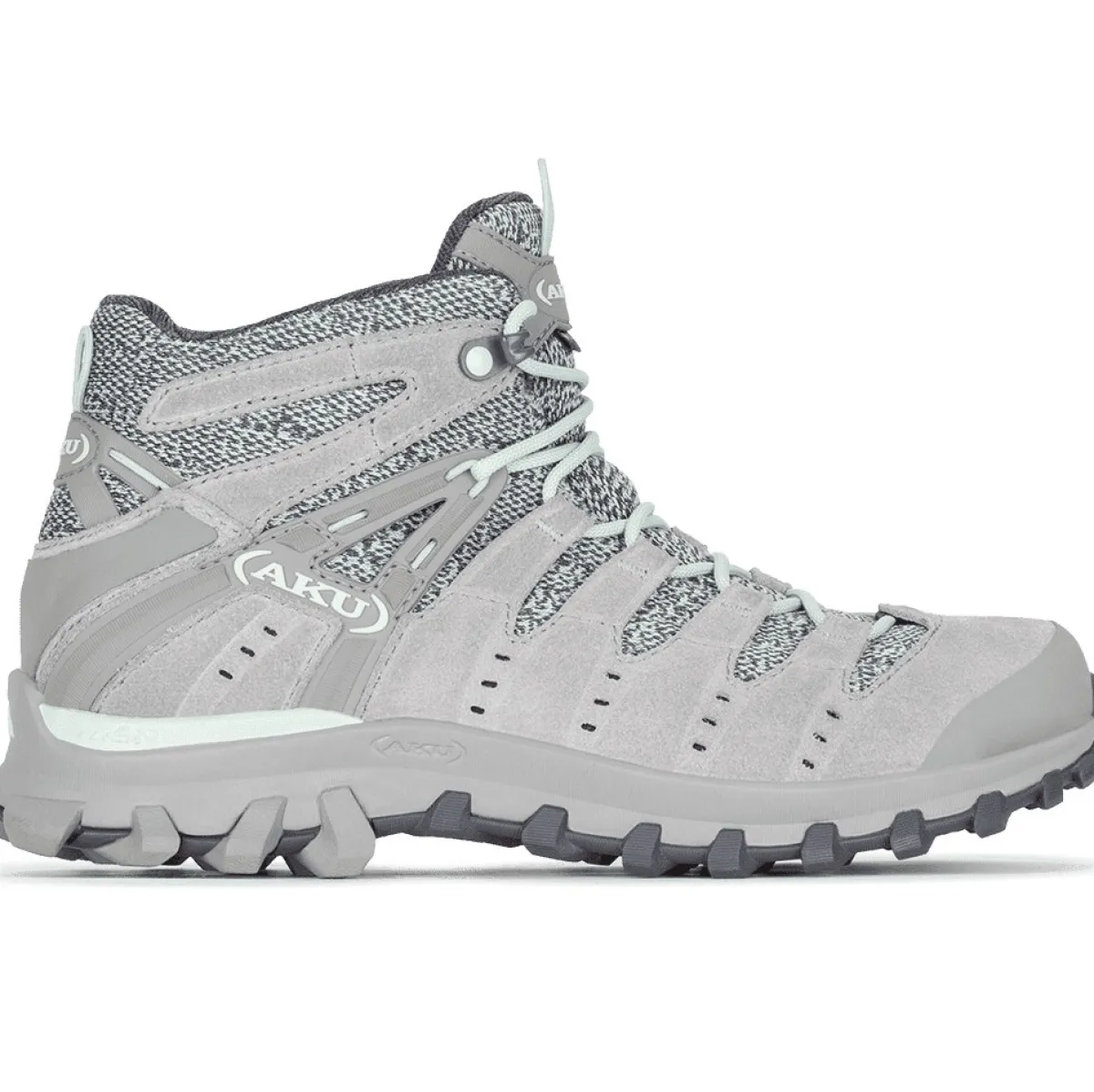 AKU Alterra Lite Mid GTX WS women's trekking shoes Light Grey/Jade Hot