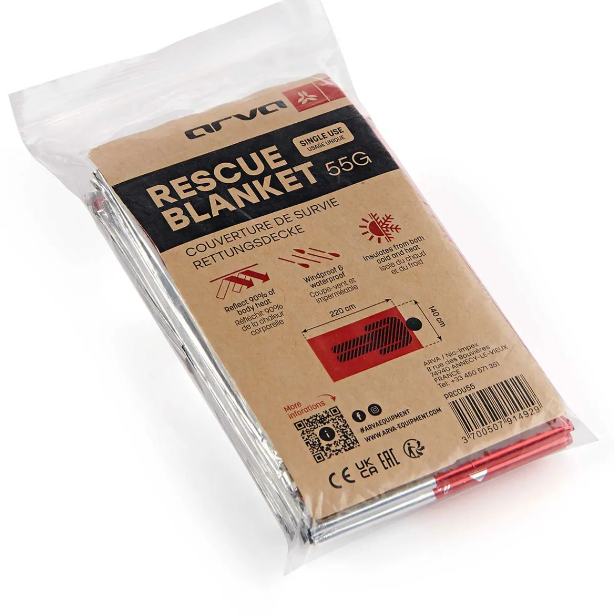 ARVA Emergency Blanket UL 55g emergency blanket Best