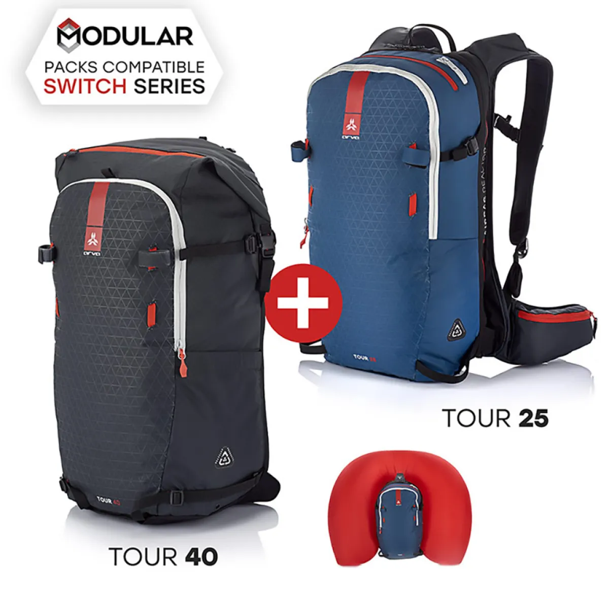 ARVA Switch Tour Bundle (25+40l) avalanche backpack with ABS Online