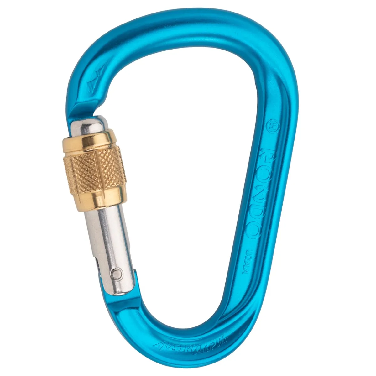 AustriAlpin HMS Rondo screw-lock carabiner with brass sleeve Best