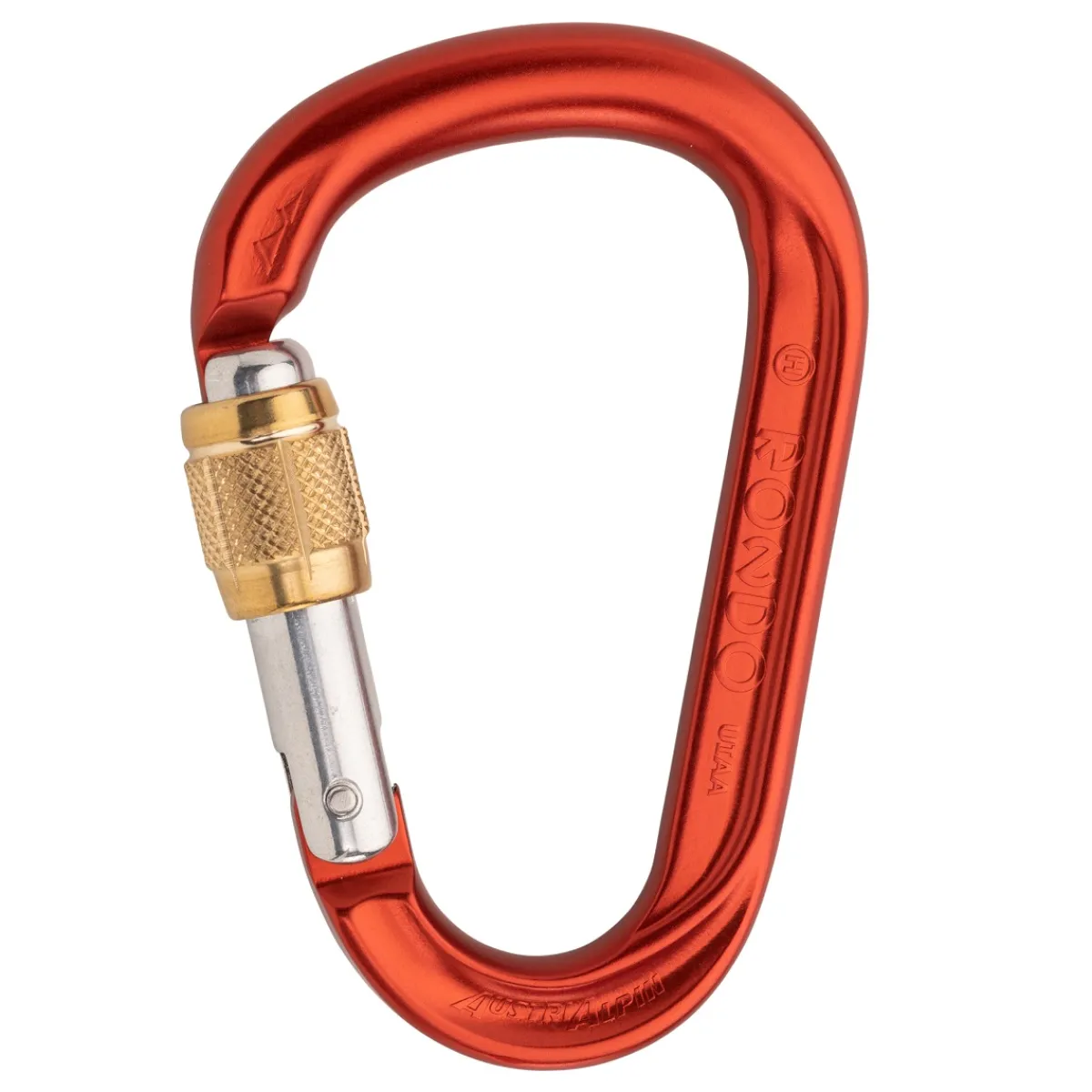 AustriAlpin HMS Rondo screw-lock carabiner with brass sleeve Best