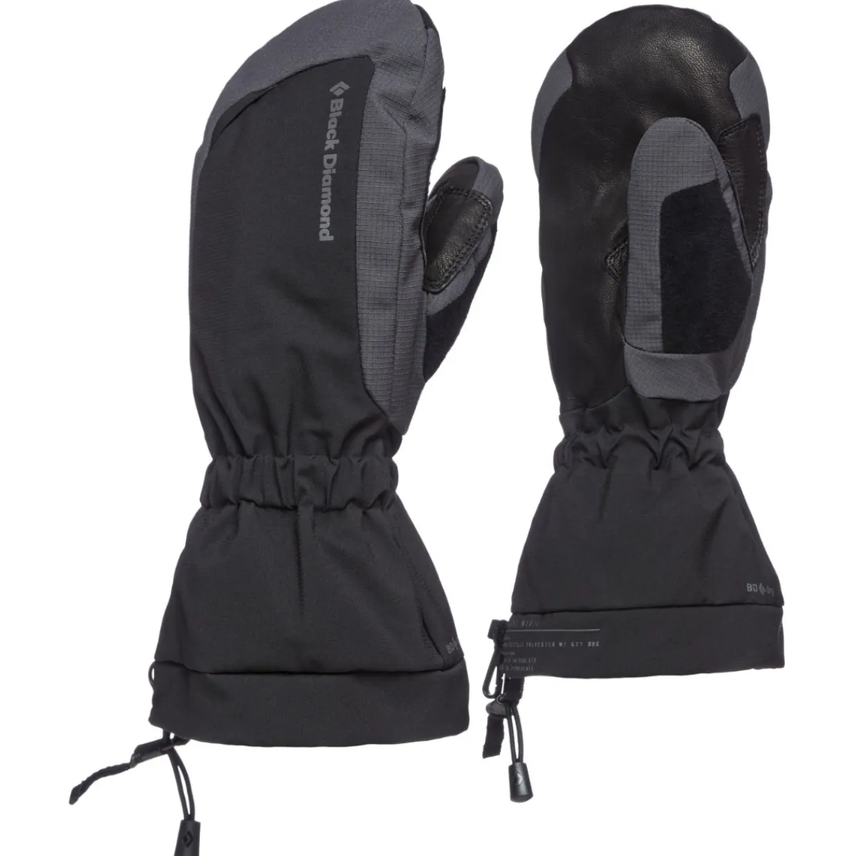 Black Diamond BD Glissade Mitts mountaineering glove Black Fashion