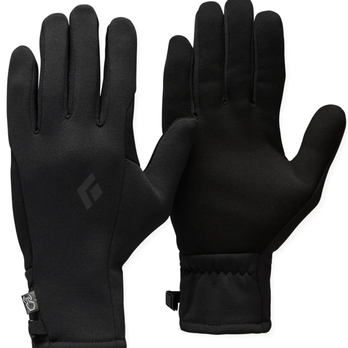 Black Diamond BD Midweight Screentap Liners ski mountaineering gloves Black Flash Sale