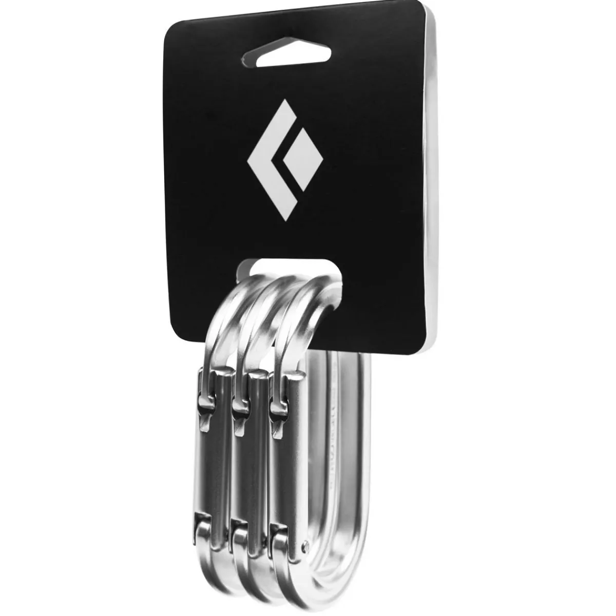 Black Diamond BD Oval Keylock 3-Pack climbing carabiners Polished Best Sale