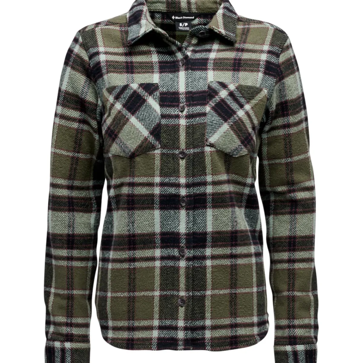 Black Diamond BD W Project Heavy Flannel women's flannel Tundra/Black/Agave Plaid Clearance