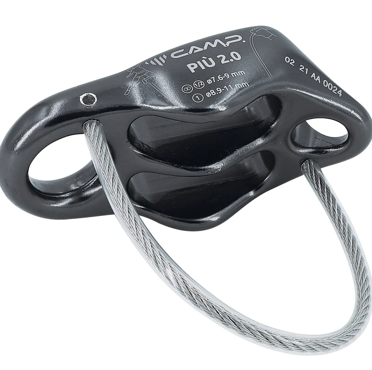 CAMP Più 2 belay device Light Blue New
