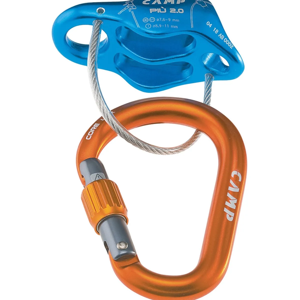 CAMP Più 2.0 Belay Kit belay device + carabiner Outlet
