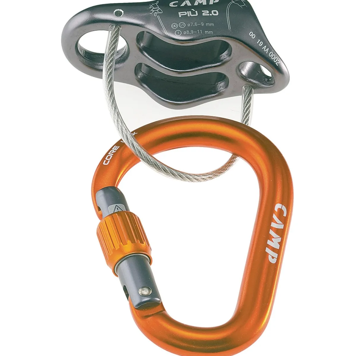 CAMP Più 2.0 Belay Kit belay device + carabiner Outlet
