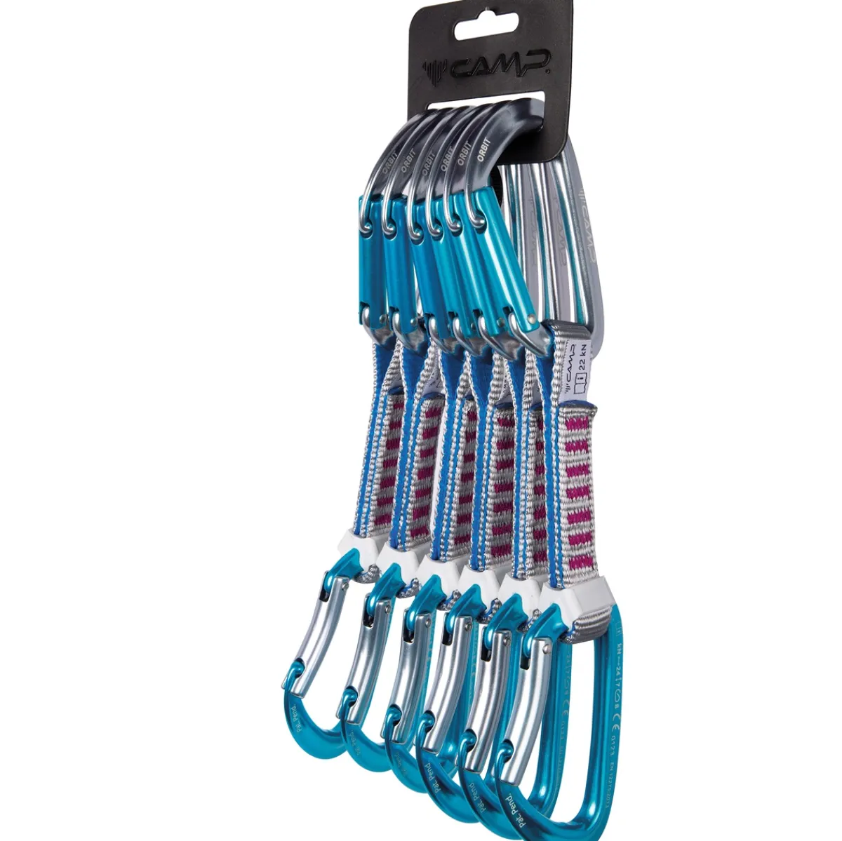 CAMP Set 6 Orbit Express KS pack 6 climbing quickdraws Grey/Blue Cheap
