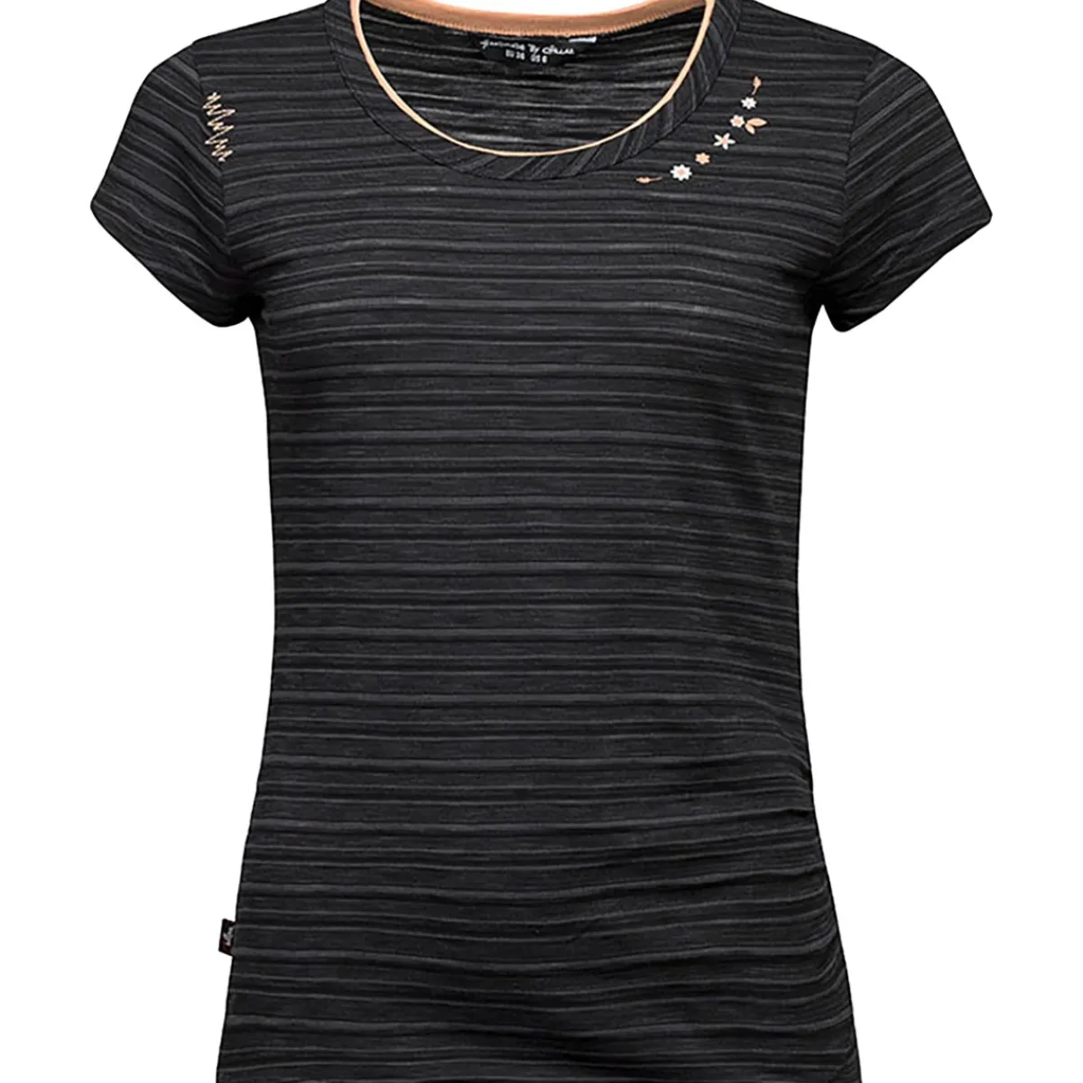 Chillaz Fancy Flower women's t-shirt Black Cheap