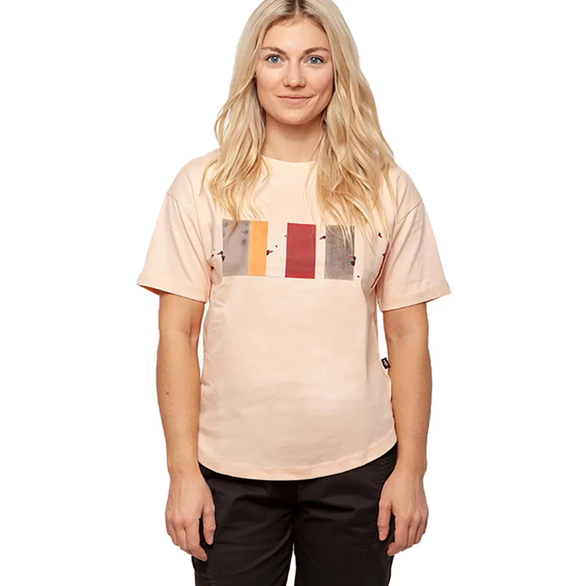 Chillaz Leoben Rainbow women's t-shirt Coral New