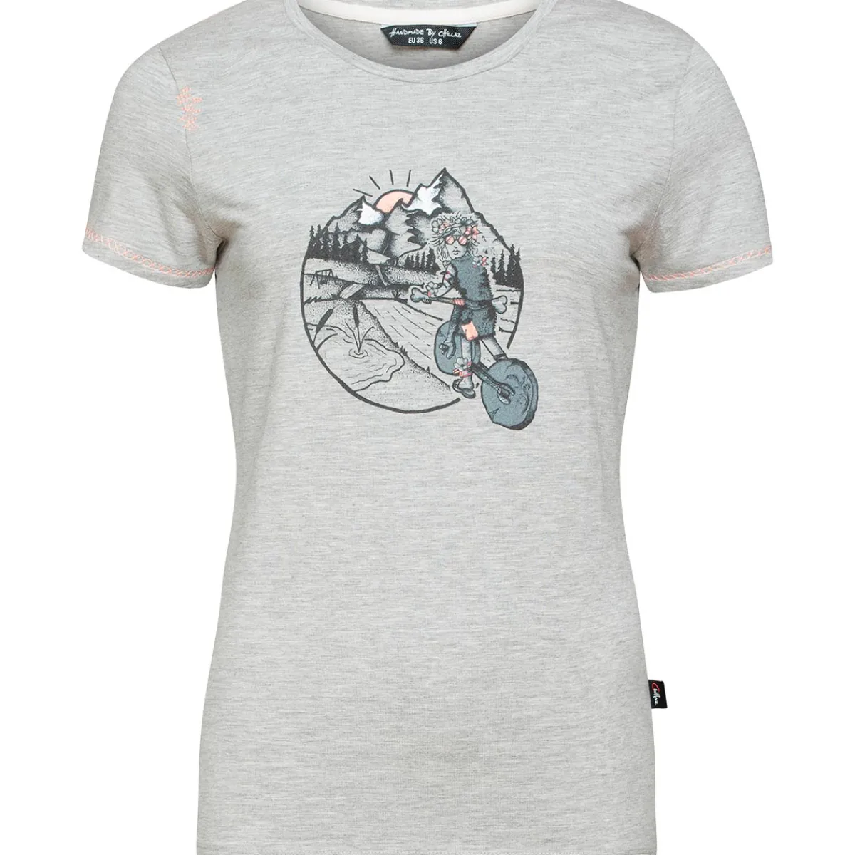 Chillaz Saile Homo Mons Velo women's t-shirt Grey Melange Fashion