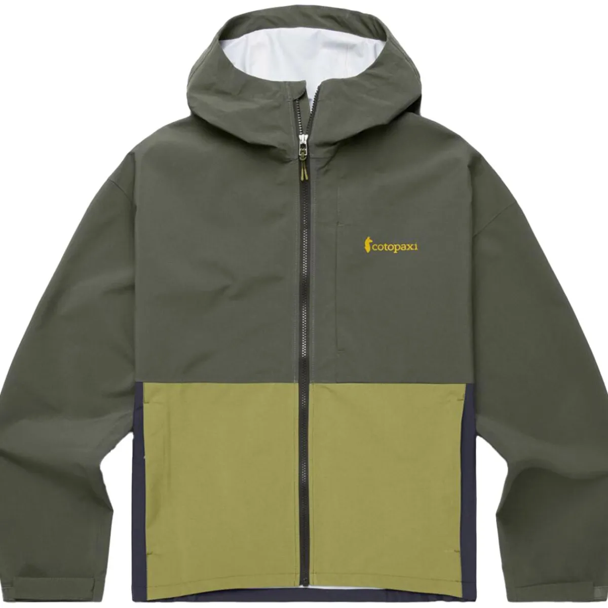 Cotopaxi Cielo Rain Jacket men's hardshell jacket Fatigue/Lemongrass Flash Sale