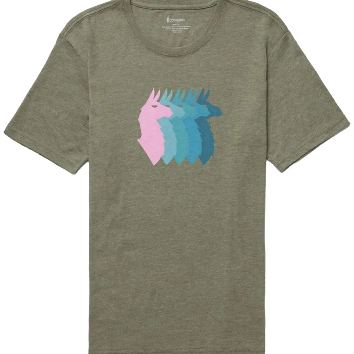 Cotopaxi Llama Sequence Organic T-Shirt men's t-shirt Fatigue New