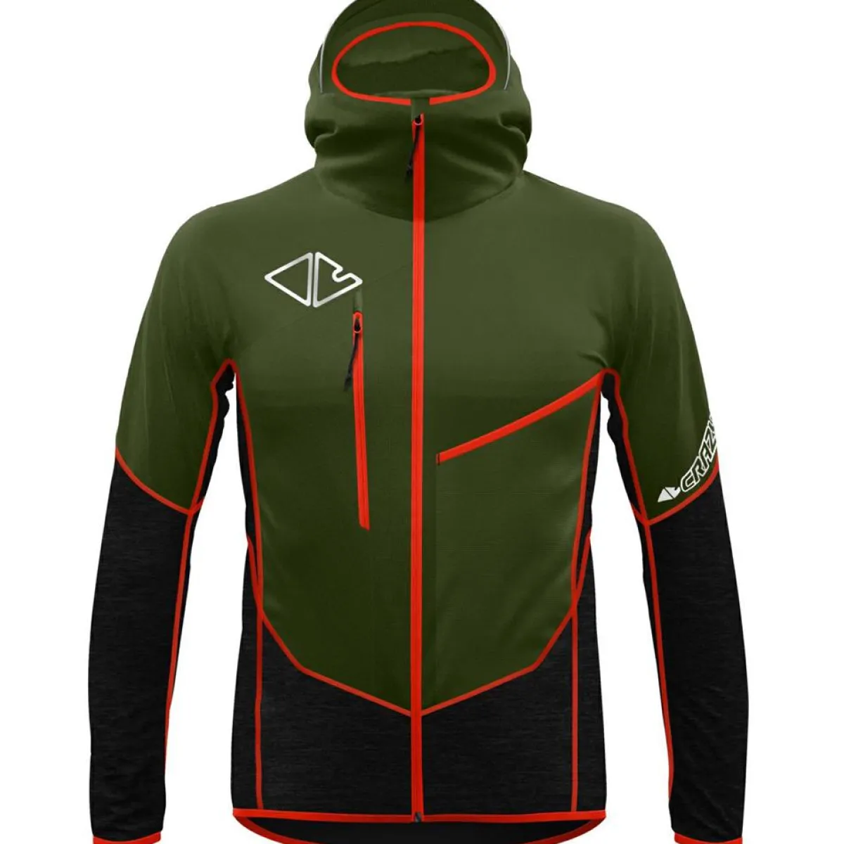 Crazy Idea Jkt Flame men's soft shell jacket Coffee Fashion
