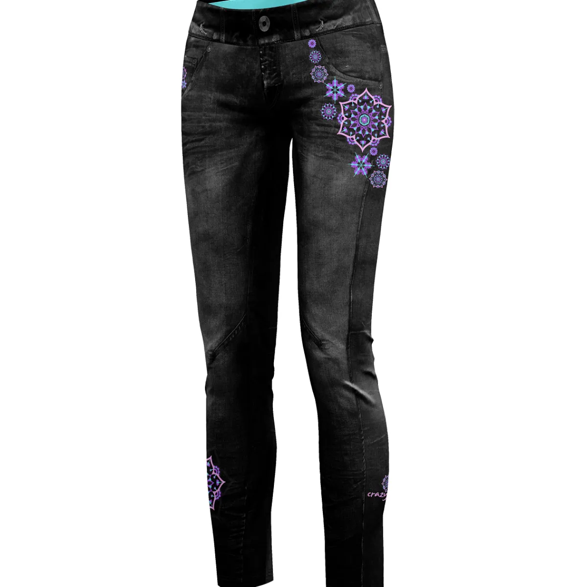 Crazy Idea Pant Wonder Magic Light women's pants Print Dark Jeans Online