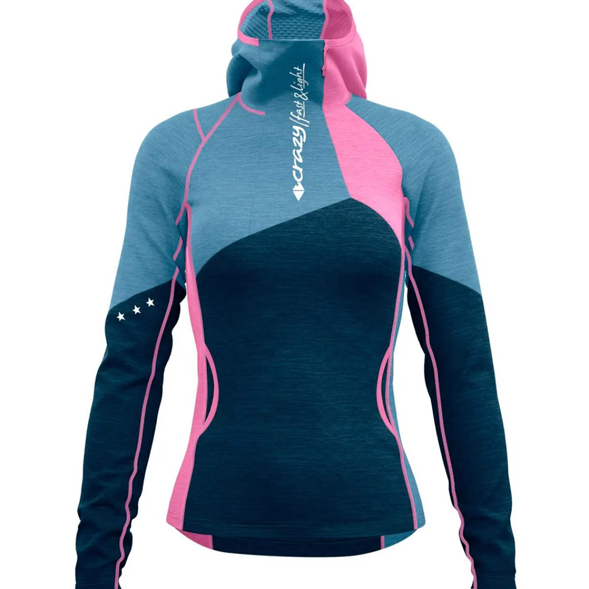 Crazy Idea Pull Electra Women's technical polar fleece Chewing Gum Best Sale