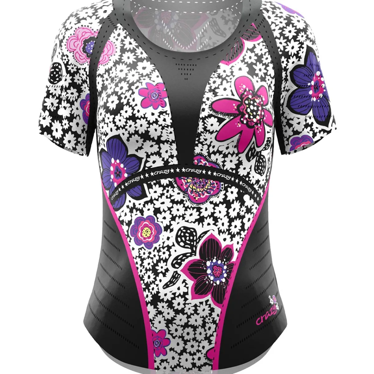 Crazy Idea T-Shirt Laser Woman women's t-shirt Flower Sale