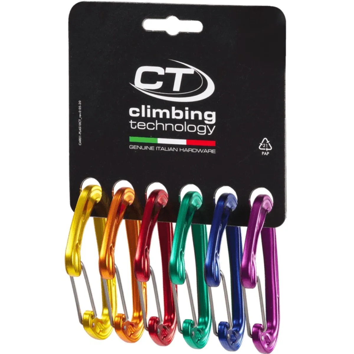 Climbing Technology CT Fly-Weight Evo 6-pack climbing carabiner New