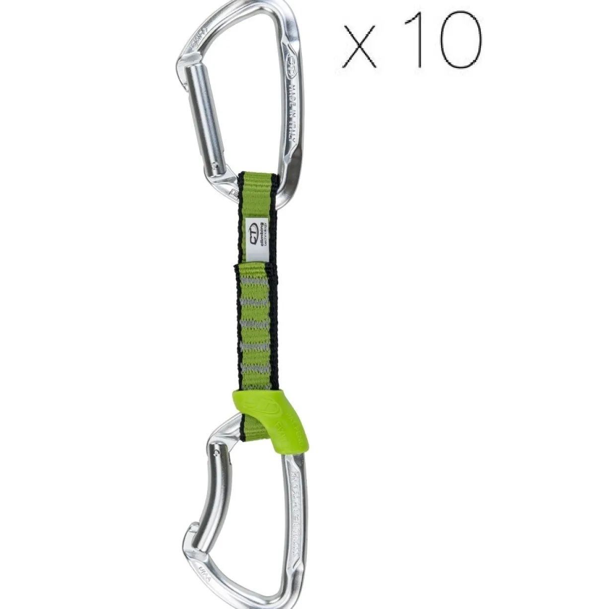 Climbing Technology CT Lime NY 10-Pack climbing quickdraws New