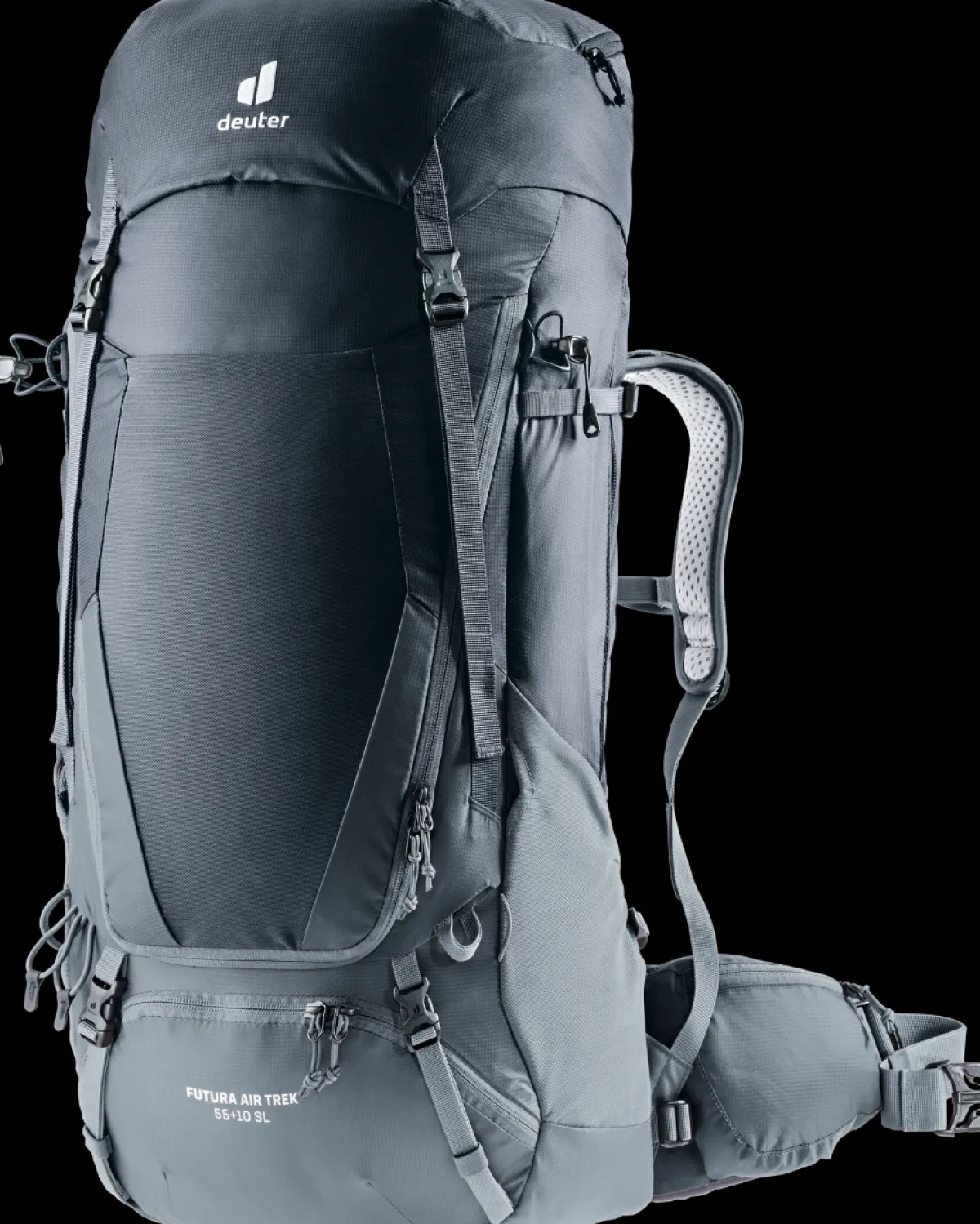 Deuter Futura Air Trek 55 + 10 trekking backpack Black/Graphite Flash Sale