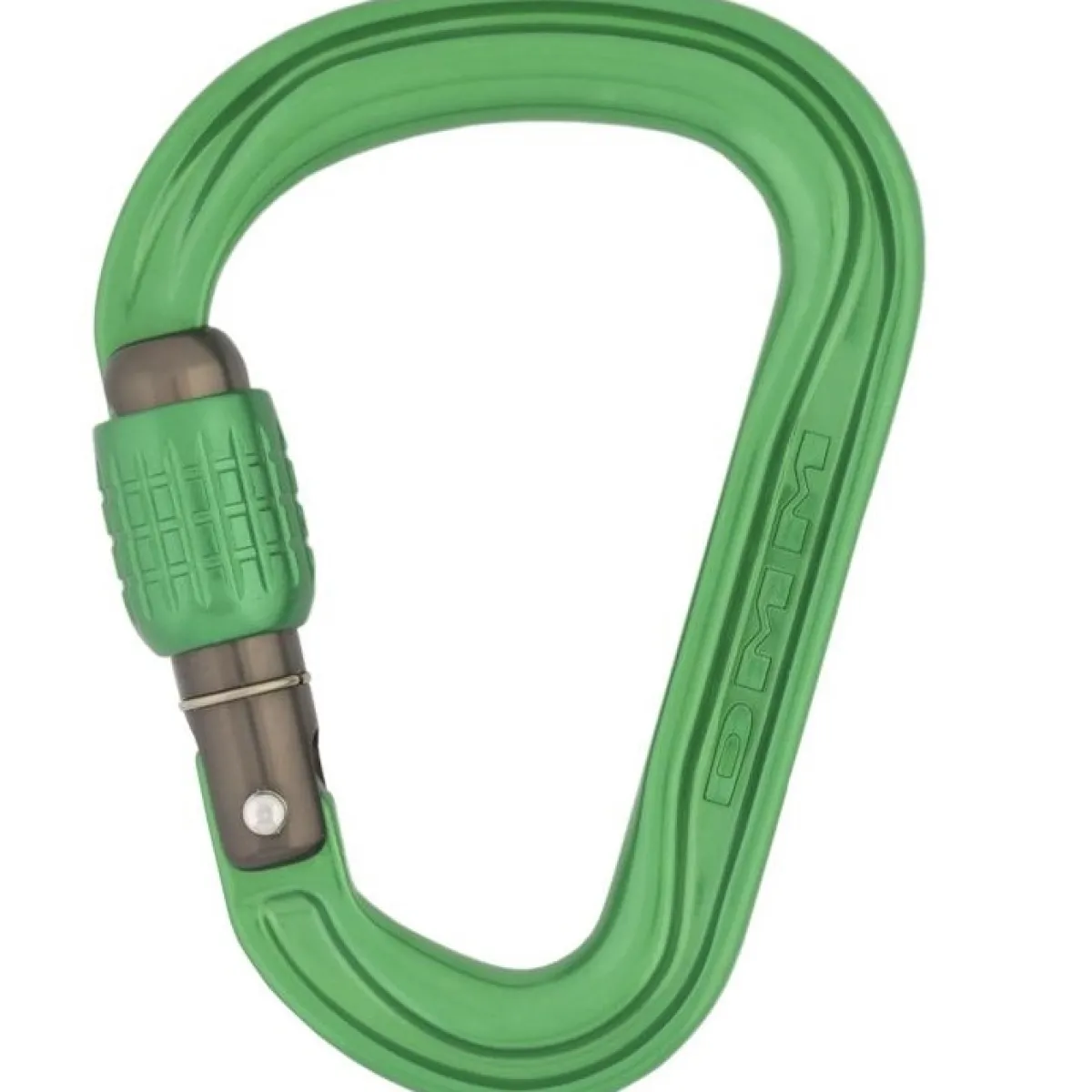 DMM Phantom HMS Screwgate climbing carabiner Titanium/Lime Fashion