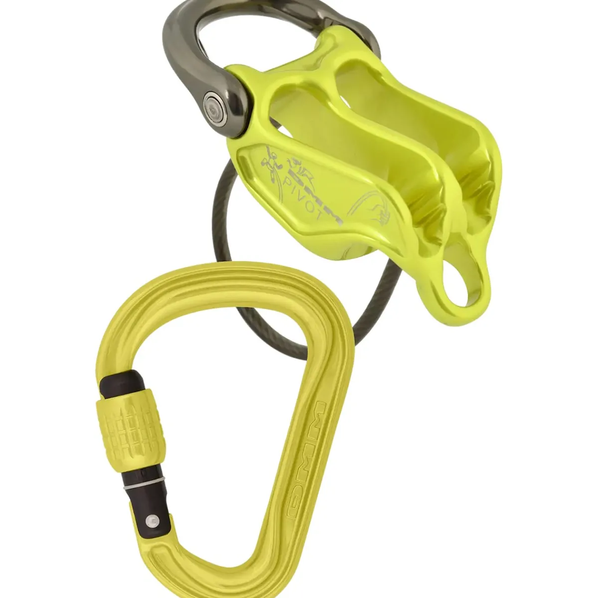 DMM Pivot/Phantom HMS Set belay device and climbing carabiner Orange Online
