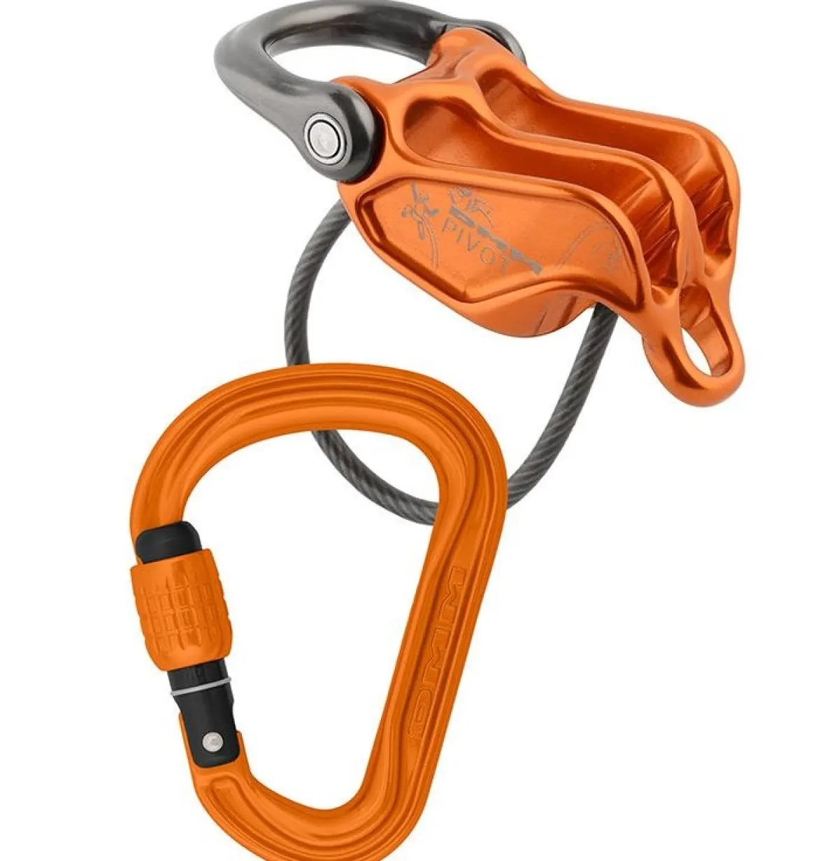 DMM Pivot/Phantom HMS Set belay device and climbing carabiner Orange Online
