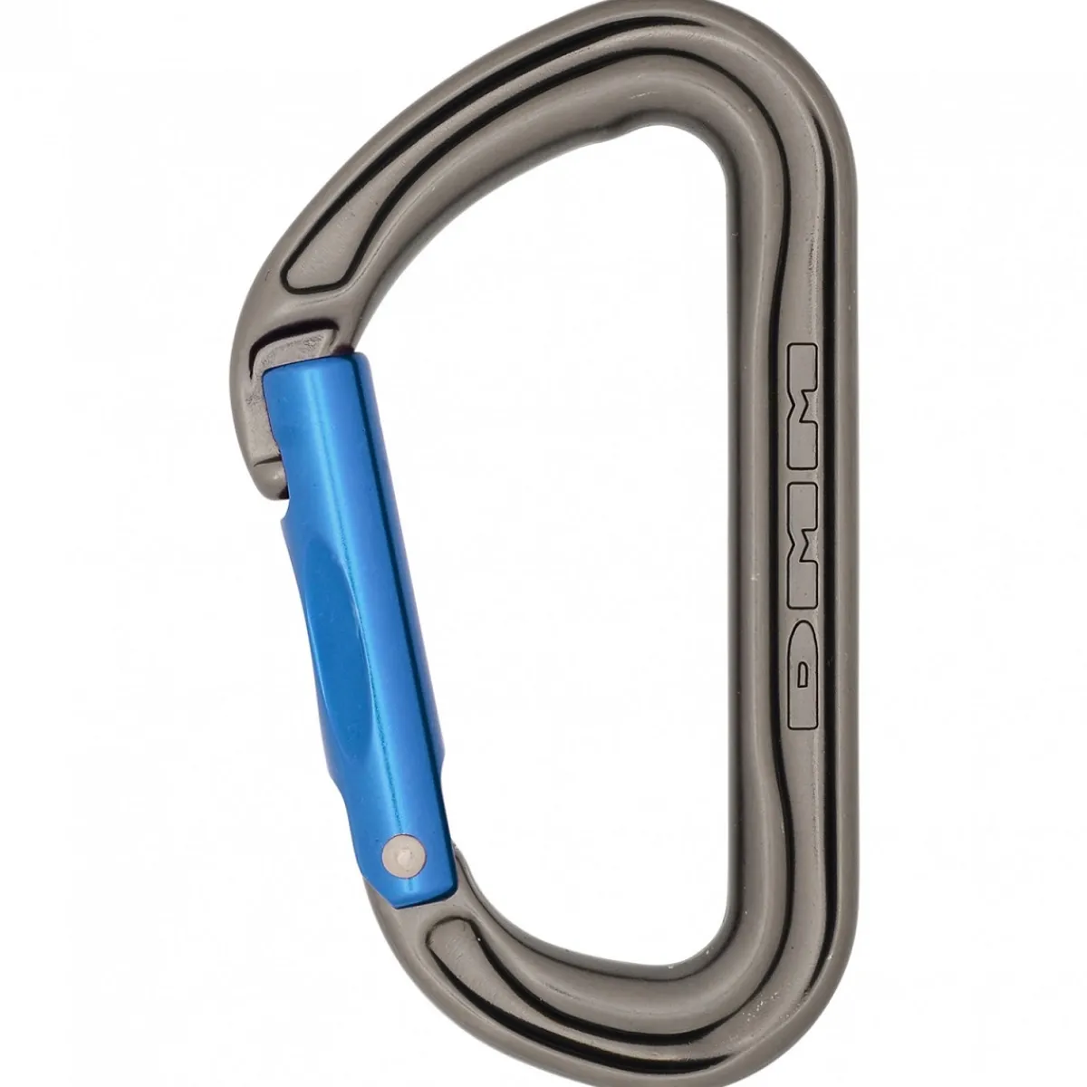 DMM Shadow Straight Gate climbing carabiner Titanium/Blue Cheap