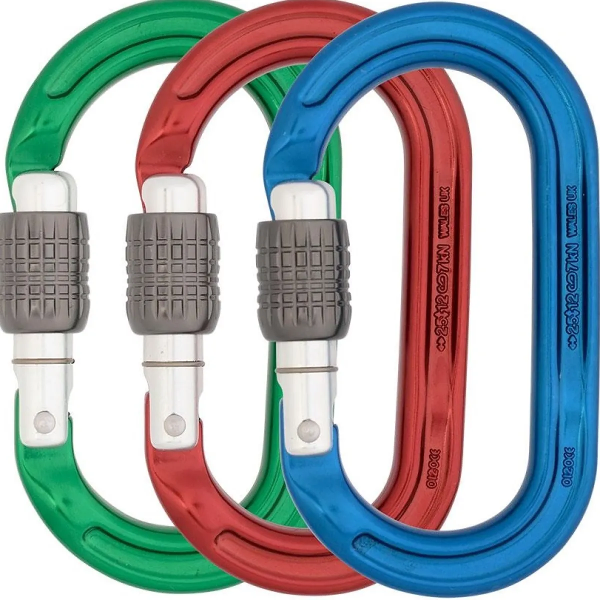 DMM Ultra O Screwgate Colour 3 Pack climbing carabiner Fashion