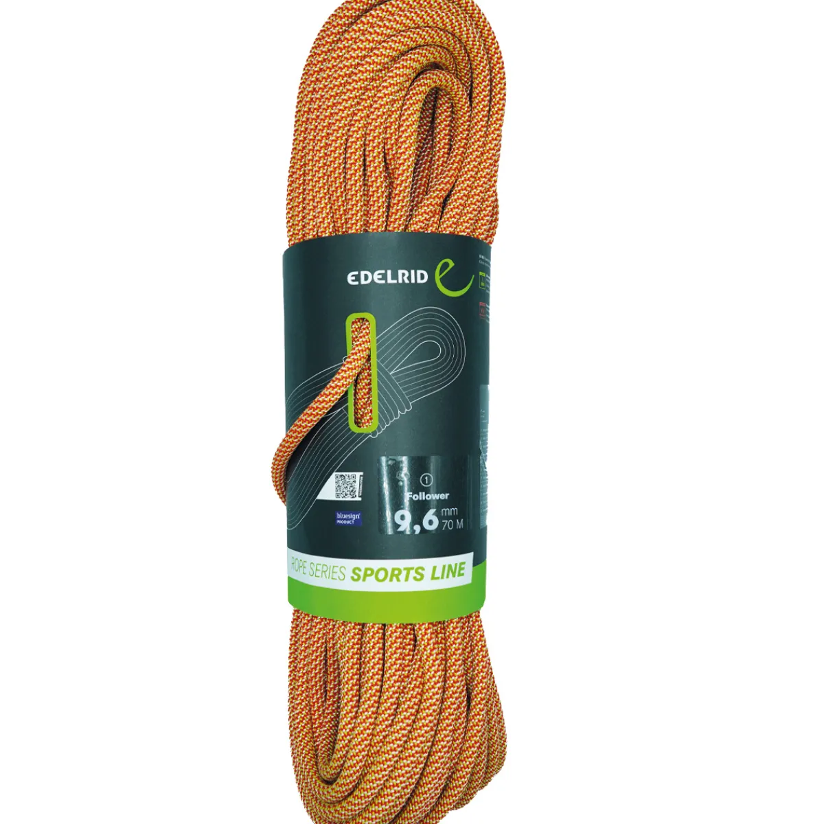 Edelrid Follower 9.6 mm climbing rope Red/Green Shop