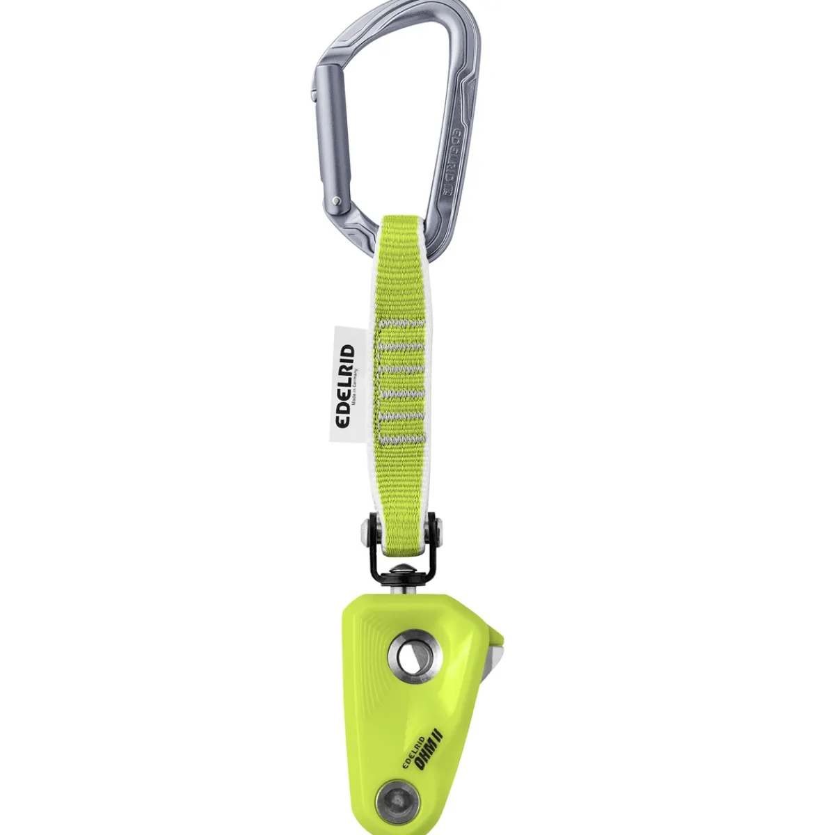 Edelrid Ohm II gym and crag climbing assisted braking resistor quickdraw New