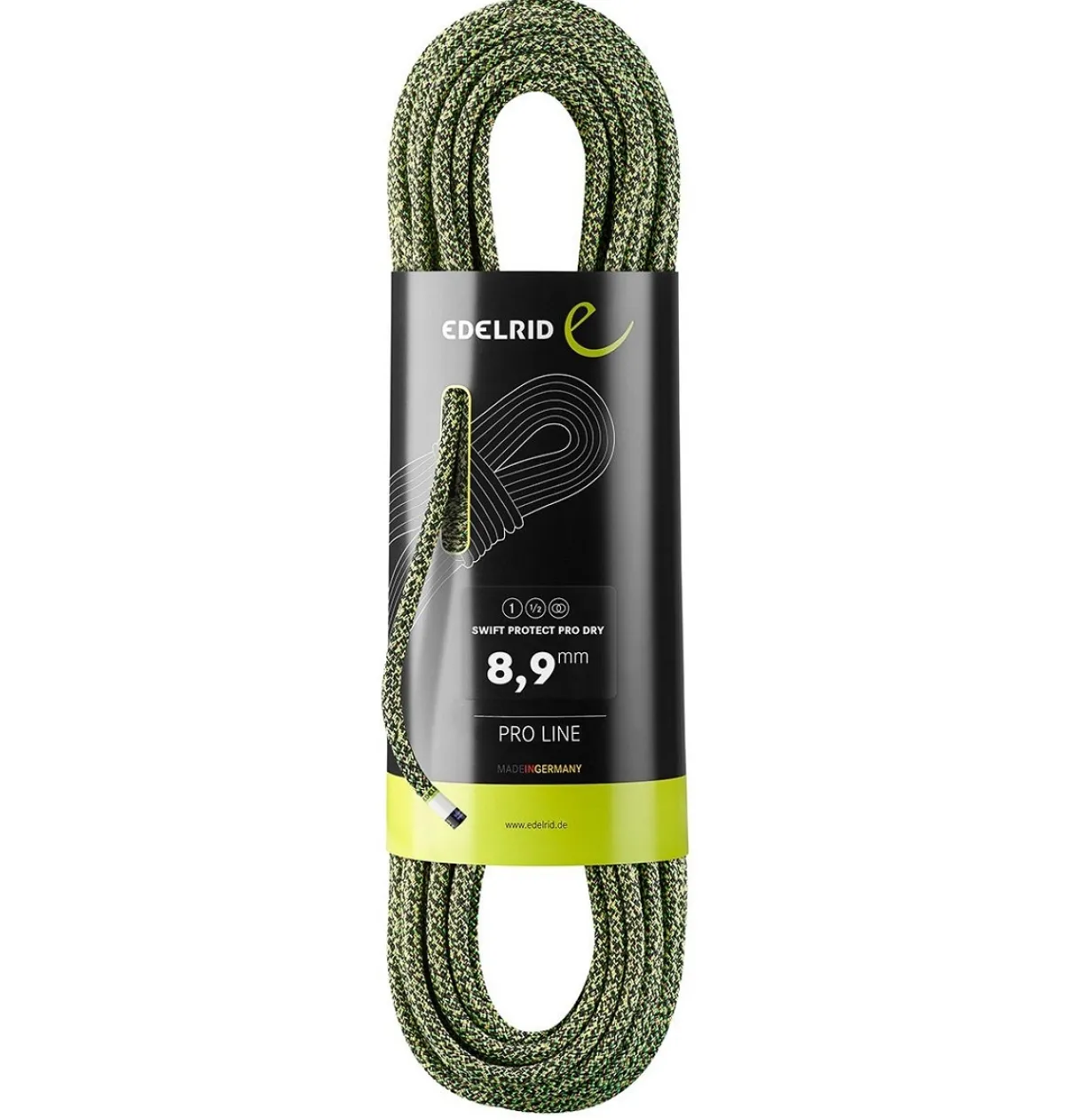 Edelrid Swift Protect Pro Dry 8.9 mm climbing rope Night/Green Cheap