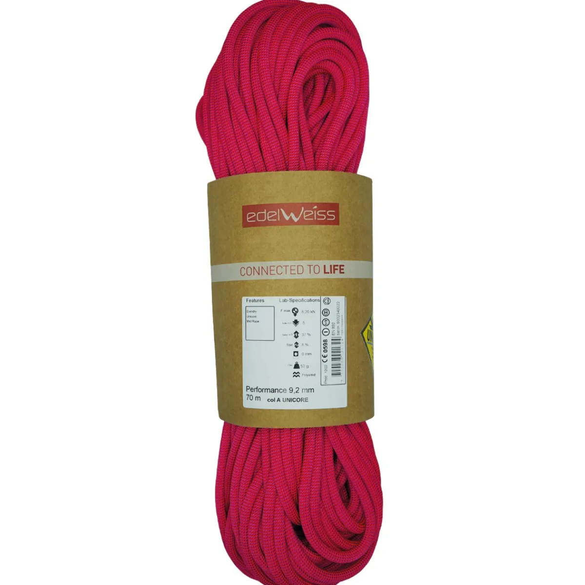 Edelweiss Performance 9.2 mm Everdry Unicore climbing rope Sale