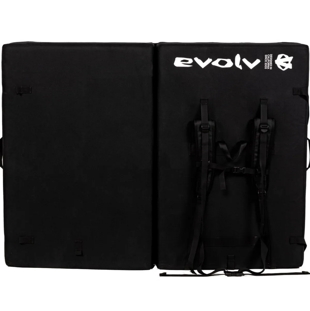 Evolv Cap Pad climbing bouldering crash pad Black Hot