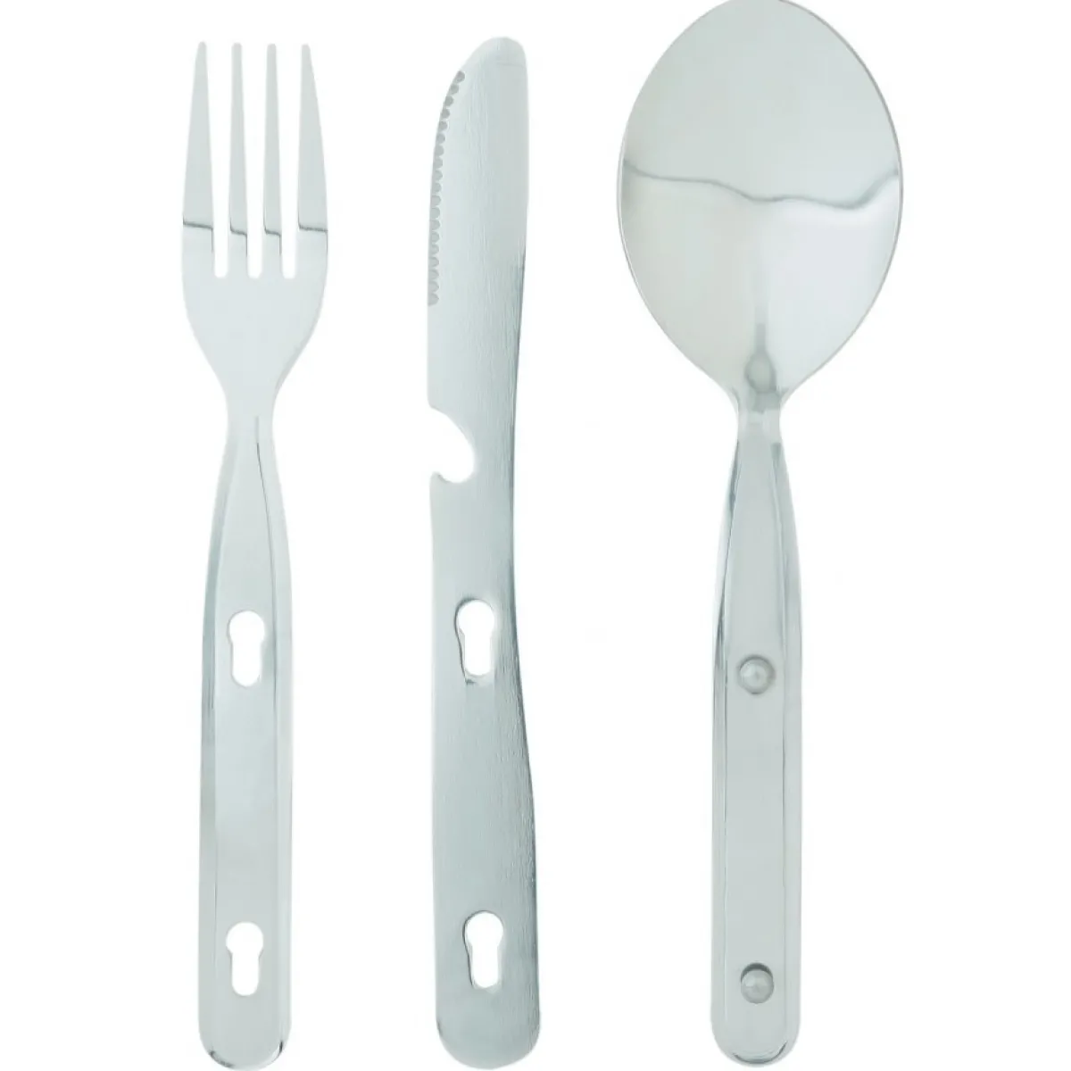 Ferrino set of 3 stainless steel cutlery Grey Store