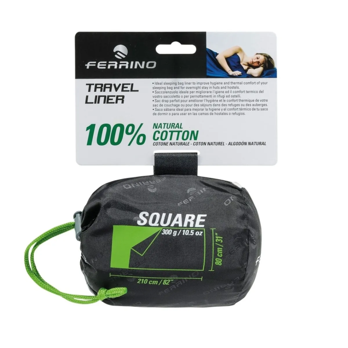 Ferrino Travel SQ sleeping bag liner White Cheap