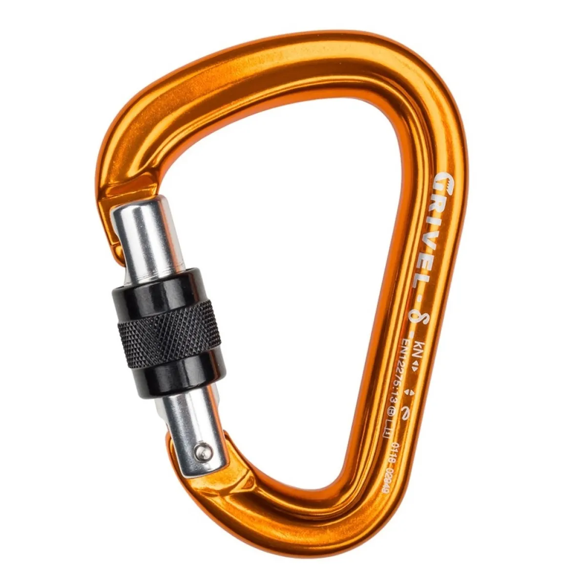 Grivel Delta K5N screw-lock carabiner Orange/Black Discount