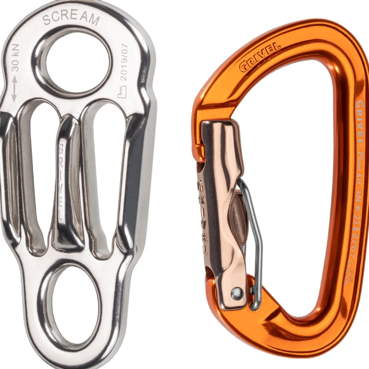 Grivel Scream Kit descender plate and carabiner Shop