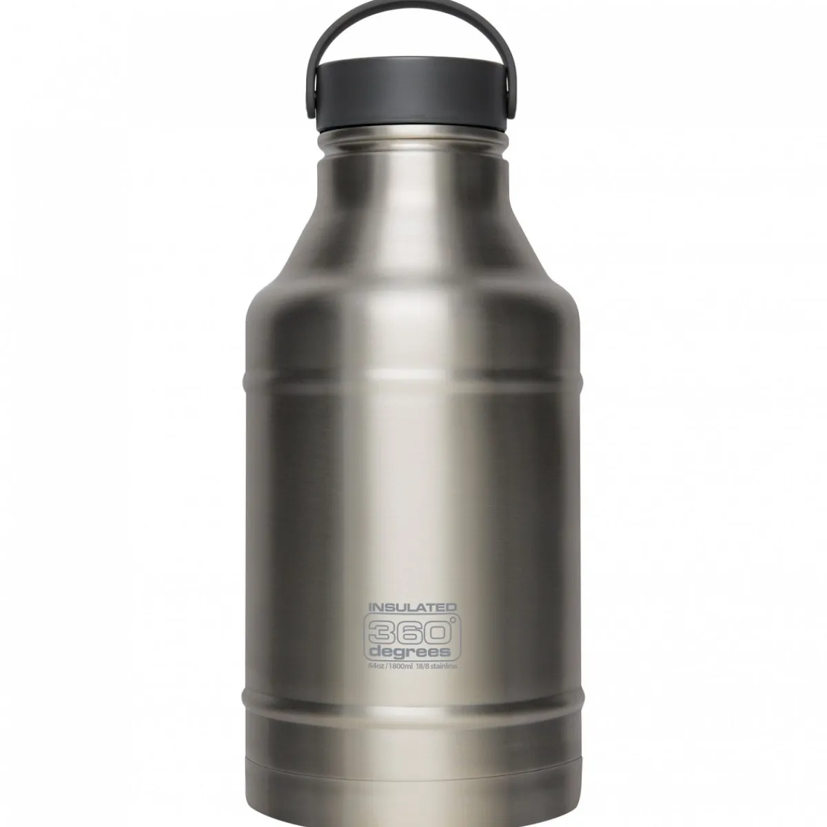 360° degrees 360° Growler 1800ml stainless steel thermos flask Silver Clearance