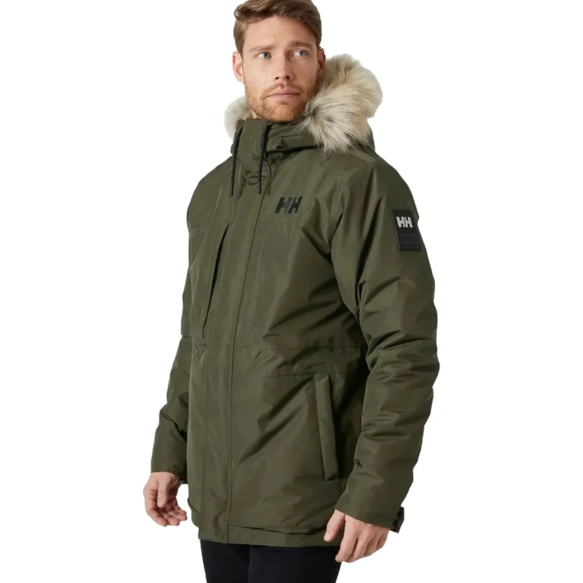 Helly Hansen Coastal Parka men's casual jacket Utility Green Sale