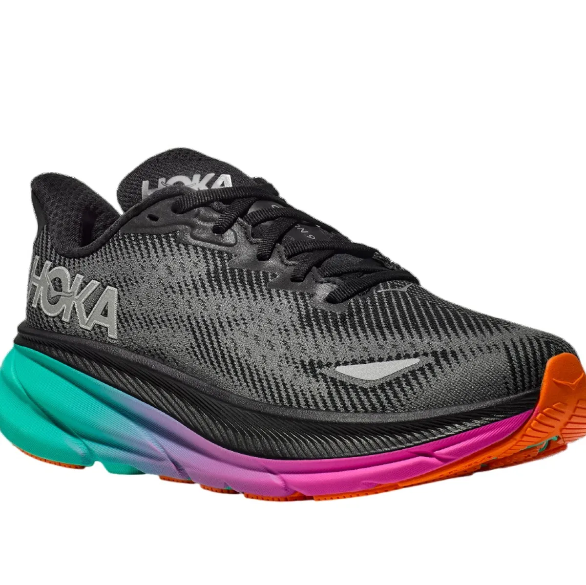 HOKA M Clifton 9 GTX running shoes Black/Black Flash Sale