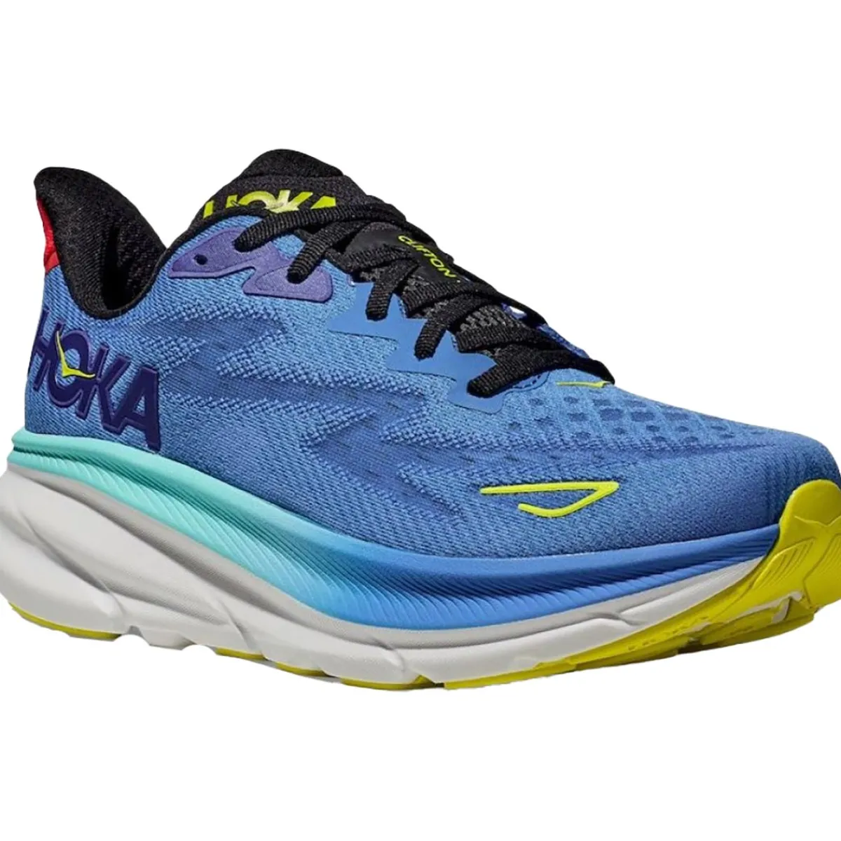 HOKA M Clifton 9 running shoes Stardust/Electric Cobalt Shop