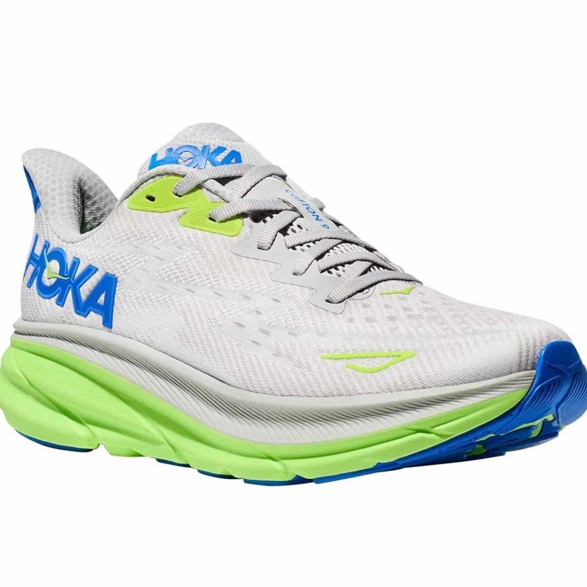 HOKA M Clifton 9 running shoes Stardust/Electric Cobalt Shop