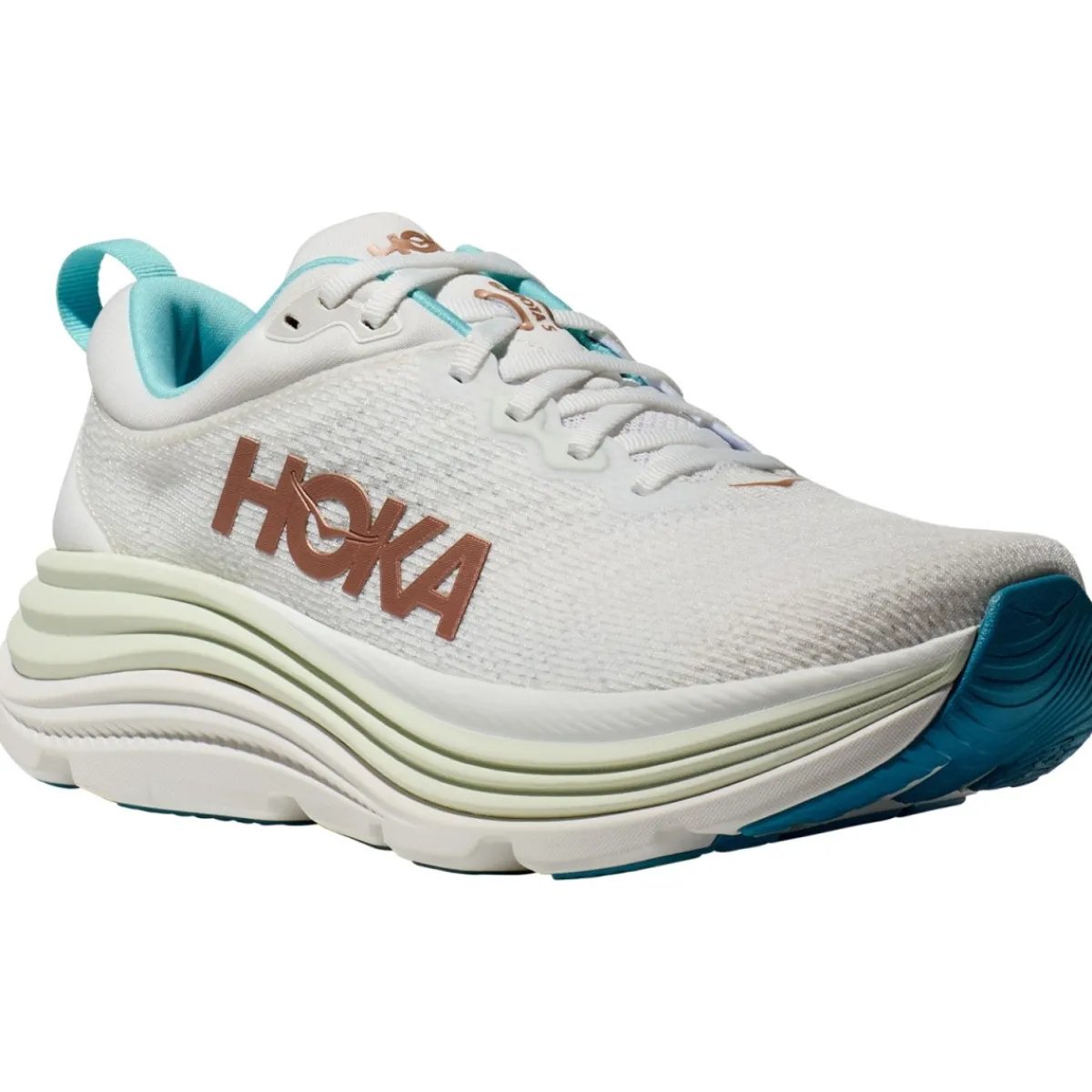 HOKA W Gaviota 5 women's running shoes Frost/Rose Gold New