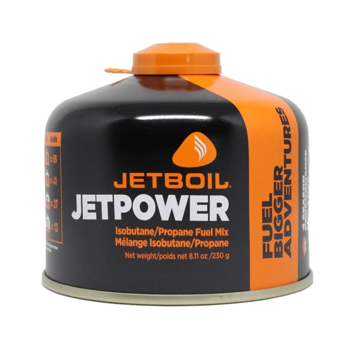 Jetboil JetPower 230 gr gas valve cartridge Outlet