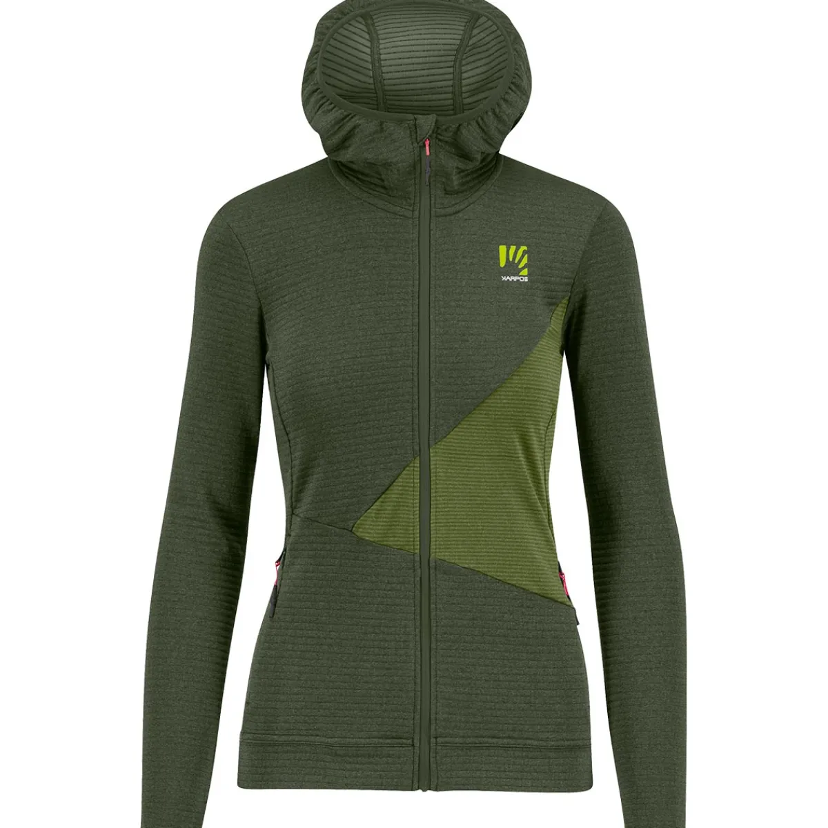 Karpos Nuvolau W Fleece women's technical polar fleece Rifle Green/Cedar Green Hot