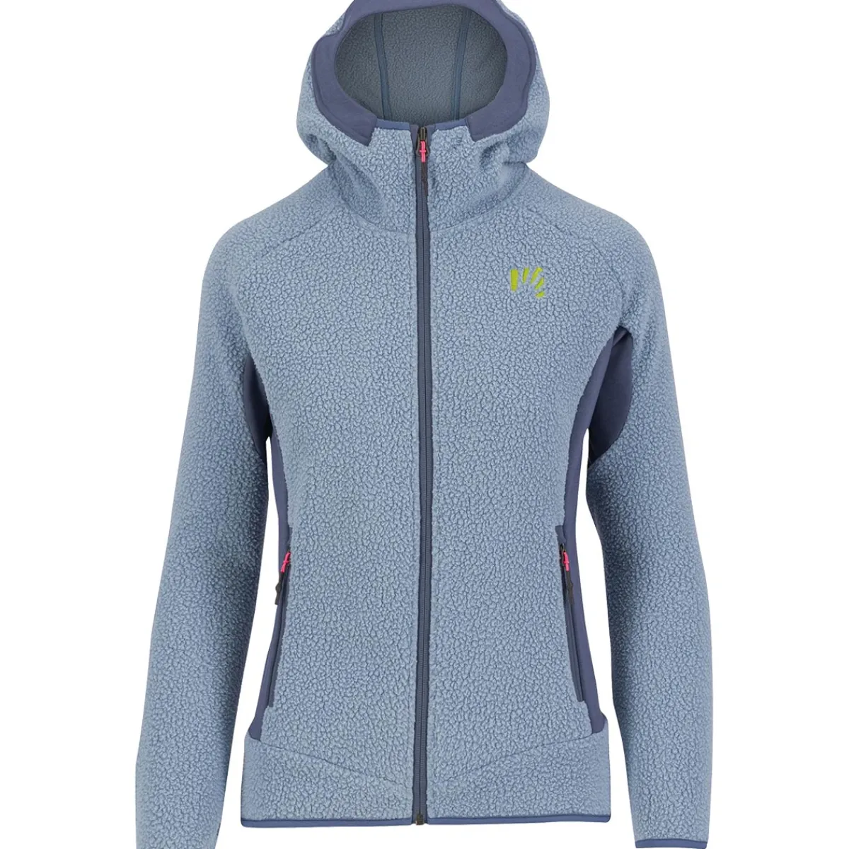 Karpos 80'S Hoodie W Fleece women's technical polar fleece Black Sand/Thyme Outlet