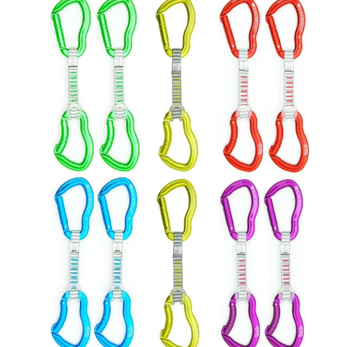 Kong Express Ergo Anniversary Mix 10-Pack climbing quickdraws Fashion