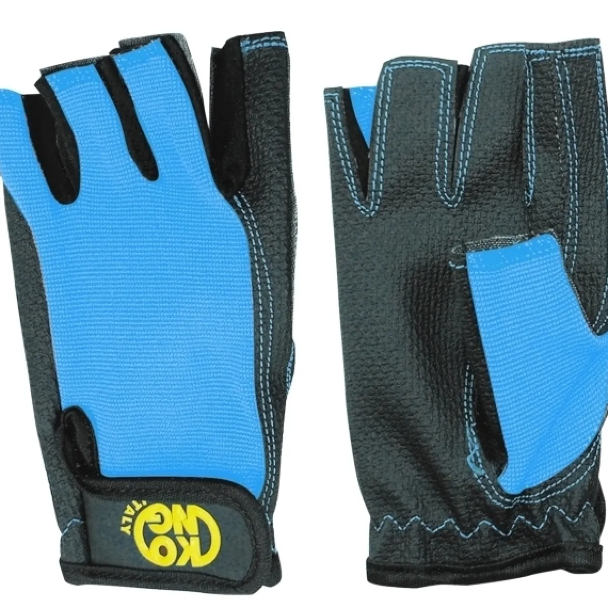 Kong Pop Gloves ferrata and adventure parks gloves Blue/Black Best